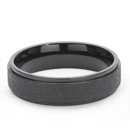 Men's Black IP Titanium 6mm Ring