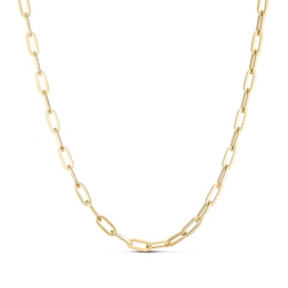9ct Yellow Gold 22" x 4.9mm Paper Link Chain Necklace