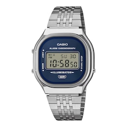 Casio A140WE-2AEF 39mm Blue Dial & Stainless Steel Bracelet Watch