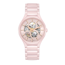 Rado True Round Open Heart 40mm Pink High-Tech Ceramic Limited Edition Watch
