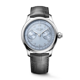Longines Master Collection Chrono Monopusher Automatic Men's Leather Watch