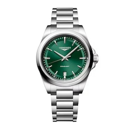 Longines Conquest 38mm Green Dial & Stainless Steel Watch