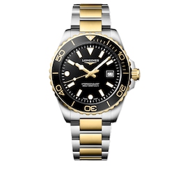 Longines Hydroconquest 42mm Stainless Steel & Yellow Gold PVD Bracelet Watch