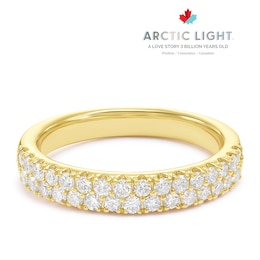 Arctic Light 18ct Yellow Gold Two Row Eternity 0.50ct Diamond Ring