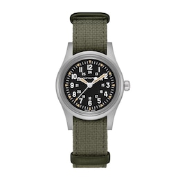 Hamilton Khaki Field Mechanical 36mm Cotton NATO Textile Strap Watch