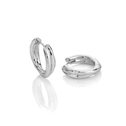 Hot Diamonds Aura Sterling Silver Hoop Earrings