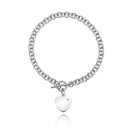 Hot Diamonds Sure Sterling Silver Diamond Charm Bracelet