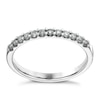 Thumbnail Image 1 of 9ct White Gold 0.25ct Diamond Claw Set Eternity Ring