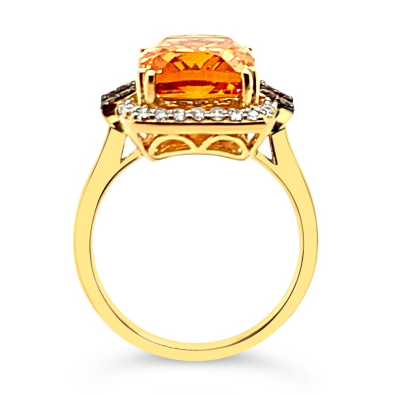 Le Vian 14ct Yellow Gold 0.29ct Diamond Citrine Ring