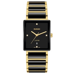 Rado Integral 31.5mm Black Diamond Dial & Ceramic Bracelet Watch