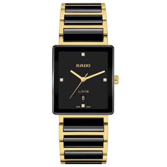 Rado Integral 31.5mm Black Diamond Dial & Ceramic Bracelet Watch