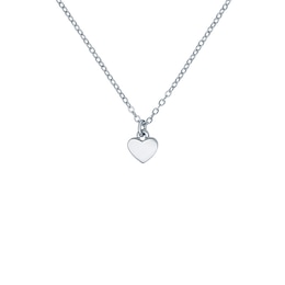 Ted Baker HARA: Silver Tone Tiny Heart Pendant Necklace
