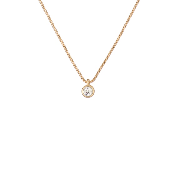 Women's Ted Baker Sininaa: Gold Tone Crystal Pendant Necklace