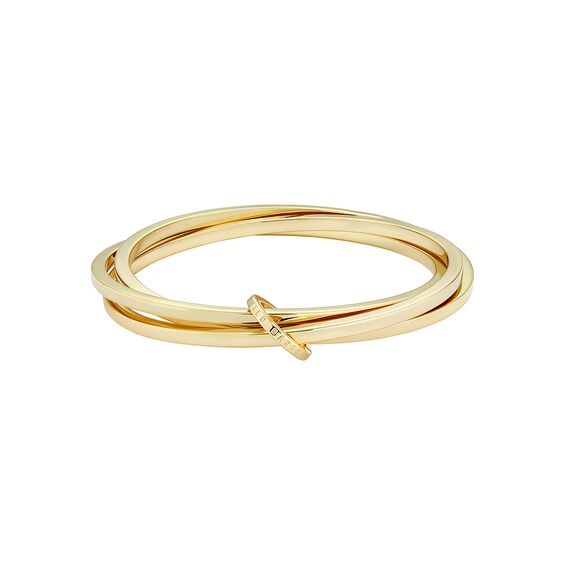 Ted Baker HUULIA: Gold Tone Multi Hoop Bangle Bracelet
