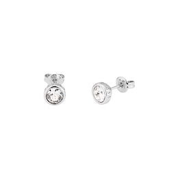 Ted Baker SINAA: Silver Tone Crystal Stud Earrings