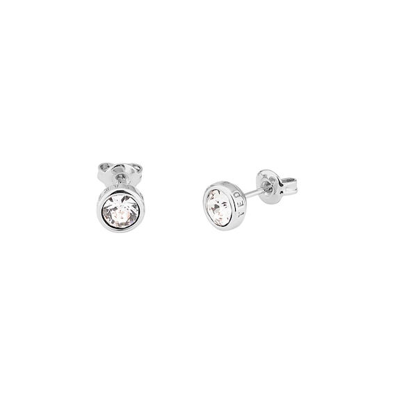 Ted Baker Gold Crystal Huggie Hoop Earrings - Gold - Image 4