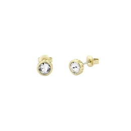 Ted Baker SINAA: Gold Tone Crystal Stud Earrings