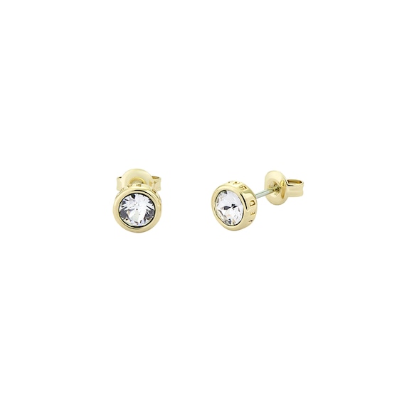 Ted Baker Silver Sinee White Crystal Stud Earrings - Silver - Image 6
