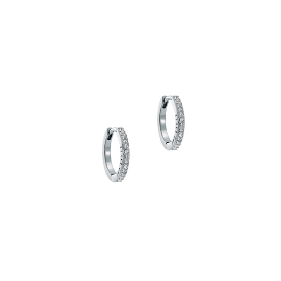 Ted Baker HEPLIE: Crystal Hoop Earrings (14mm), Multi, Women - Image 4