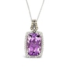 Thumbnail Image 0 of Le Vian 14ct White Gold 0.37ct Diamond Amethyst Pendant