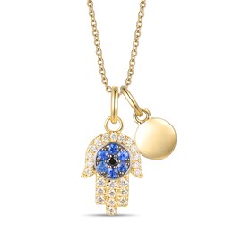 Le Vian Exotics 14ct Gold 0.23ct Diamond Sapphire Pendant