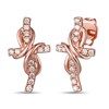 Thumbnail Image 0 of Le Vian 14ct Rose Gold 0.23ct Diamond Cross Earrings