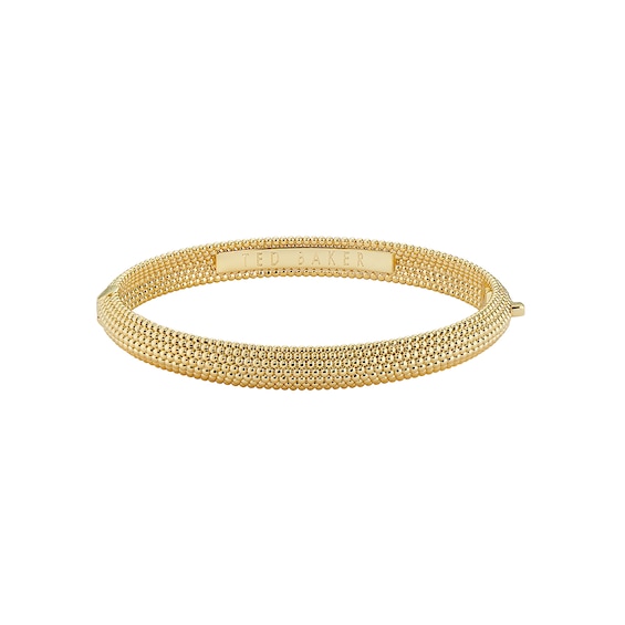 Ted Baker DOTETT Gold-Tone Textured Bangle Bracelet for Women