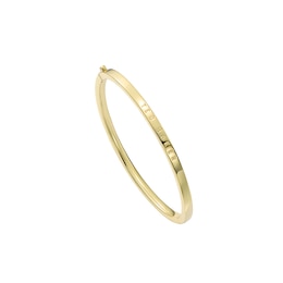 Ted Baker CHRISHELL: Gold-Tone Logo Slim Bangle Bracelet