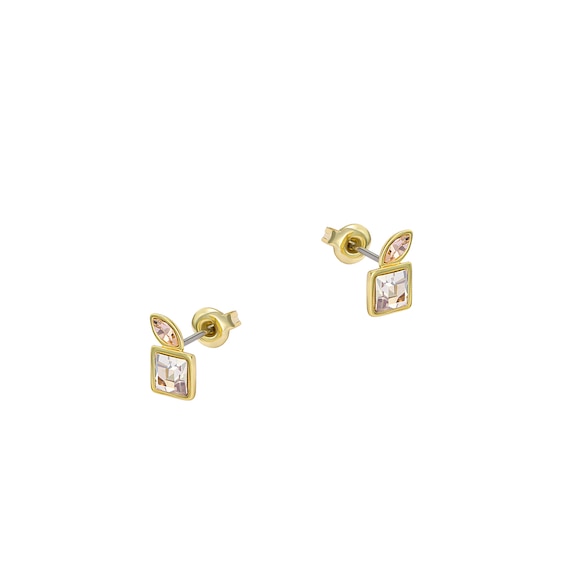 Ted Baker MILANI: Gold-Tone Mini Crystal Cluster Stud Earrings
