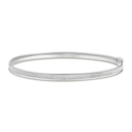 9ct White Gold Stardust Bangle