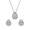 Thumbnail Image 0 of Sterling Silver Cubic Zirconia Pendant & Stud Earrings Set