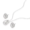 Thumbnail Image 1 of Sterling Silver Cubic Zirconia Pendant & Stud Earrings Set