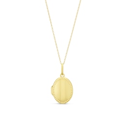 9ct Gold Yellow Locket Pendant