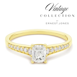 Engagement Ring 14ct Yellow Gold Old Mine Cut Solitaire 0.63ct Diamond Ring