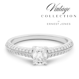 Engagement Ring Platinum Old Mine Cut Solitaire 0.70ct Diamond Ring