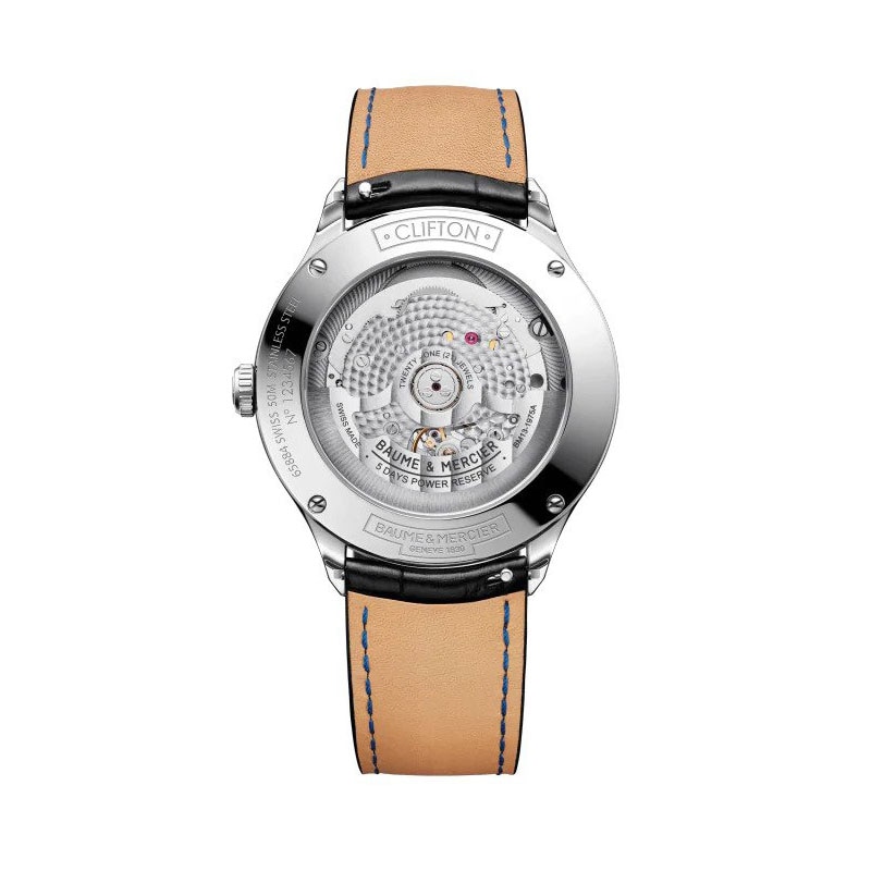 Baume & Mercier Clifton 10518 Men's Leather Strap Watch