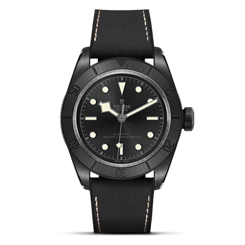 Tudor Black Bay Men's Ceramic & Black Strap Watch