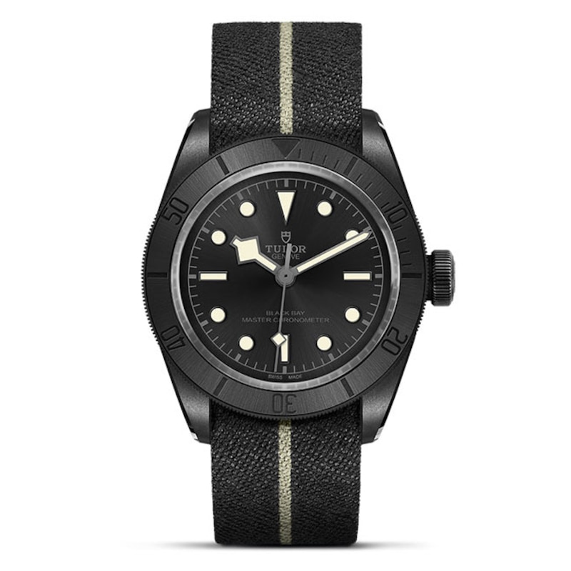 Tudor Black Bay Men's Ceramic & Black Strap Watch