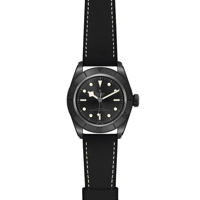 Tudor Black Bay Men's Ceramic & Black Strap Watch