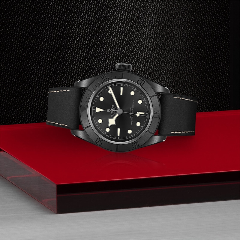 Tudor Black Bay Men's Ceramic & Black Strap Watch