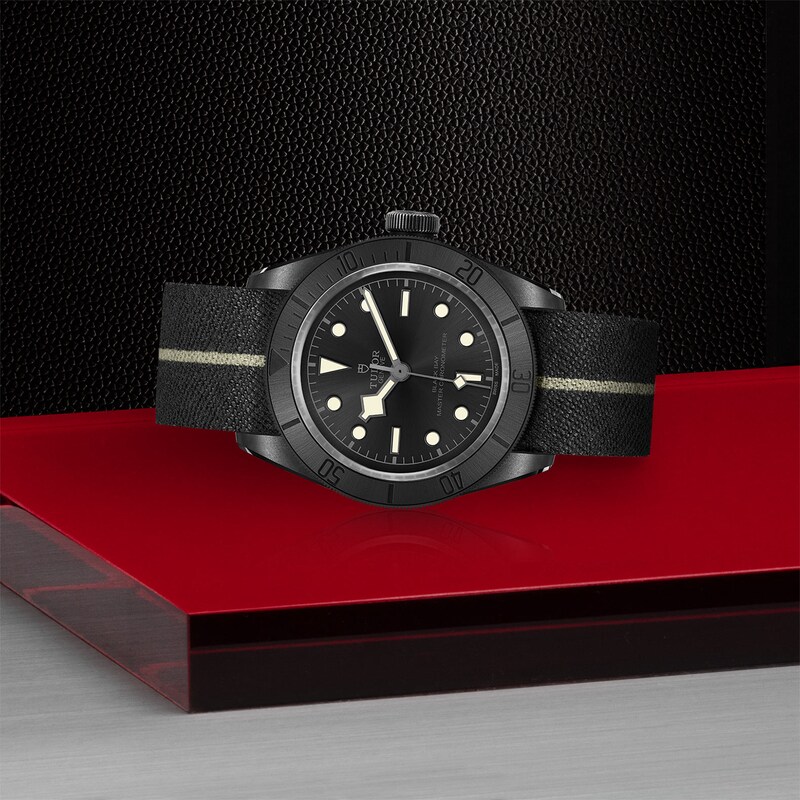 Tudor Black Bay Men's Ceramic & Black Strap Watch