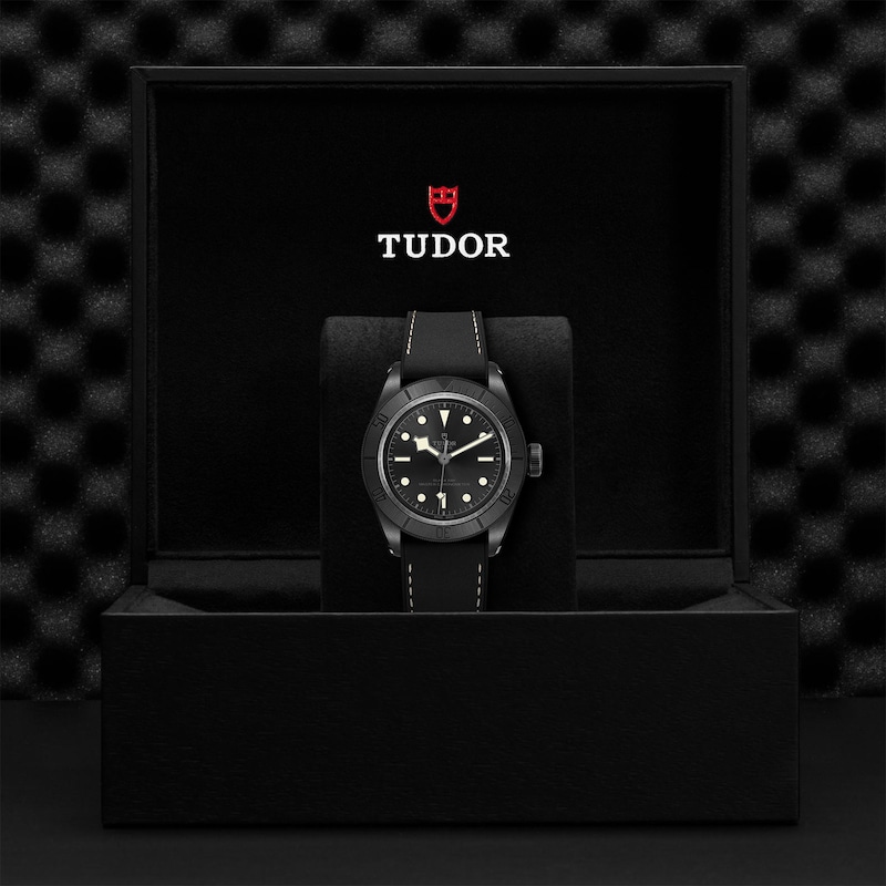 Tudor Black Bay Men's Ceramic & Black Strap Watch