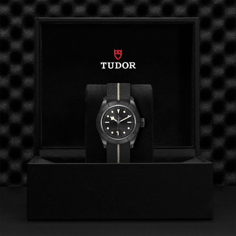 Tudor Black Bay Men's Ceramic & Black Strap Watch