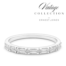14ct White Gold Old Mine Cut Eternity 0.20ct Diamond Ring