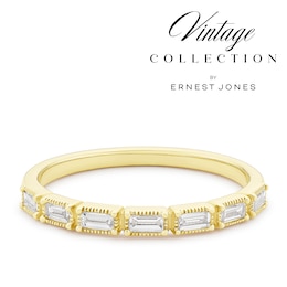14ct Yellow Gold Old Mine Cut Eternity 0.20ct Diamond Ring