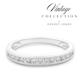 14ct White Gold Old Mine Cut Eternity 0.30ct Diamond Ring