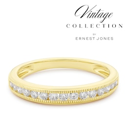 14ct Yellow Gold Old Mine Cut Eternity 0.30ct Diamond Ring