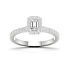 Thumbnail Image 0 of 18ct White Gold & Platinum 0.66ct Diamond Halo Ring