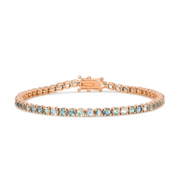 Le Vian 14ct Rose Gold Montana Sapphire Ombré Tennis Bracelet