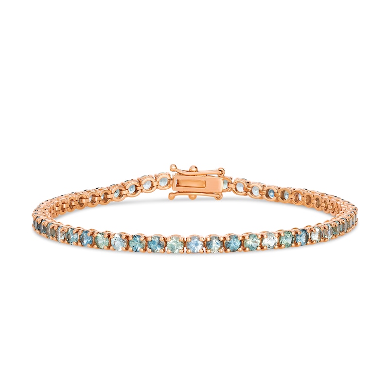 Main Image 1 of Le Vian 14ct Rose Gold Montana Sapphire Ombré Tennis Bracelet